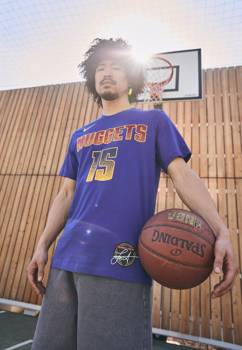 

Футболка с принтом NBA DENVER NUGGETS NIKOLA JOKIC TEE - Club wear Nike Performance, синий