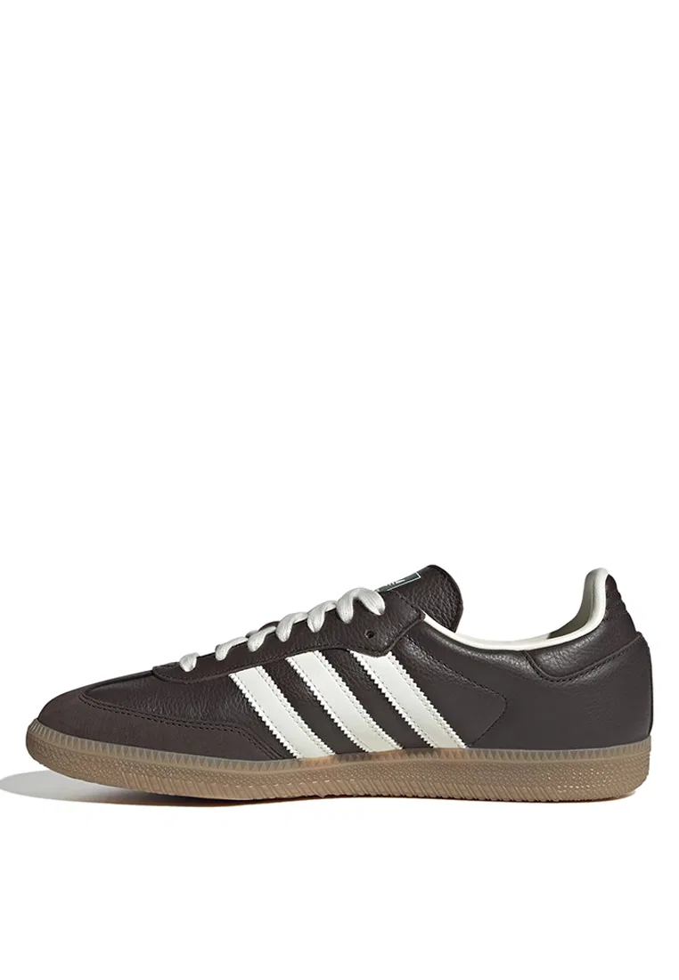 Кроссовки, низкие, Samba OG, Adidas, белый/темно-коричневый — фото 4