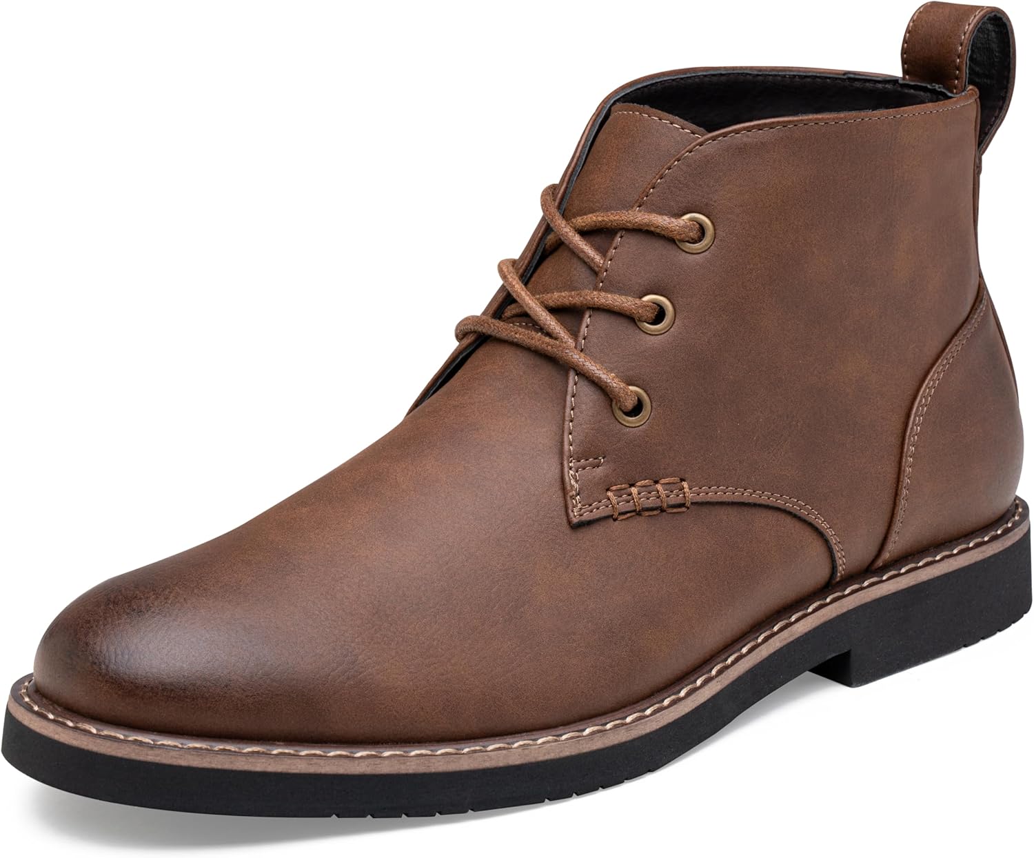 

Мужские ботинки Vostey Chukka Классические повседневные ботинки на щиколотку для мужчин, туфли на шнуровке, темно-коричневый