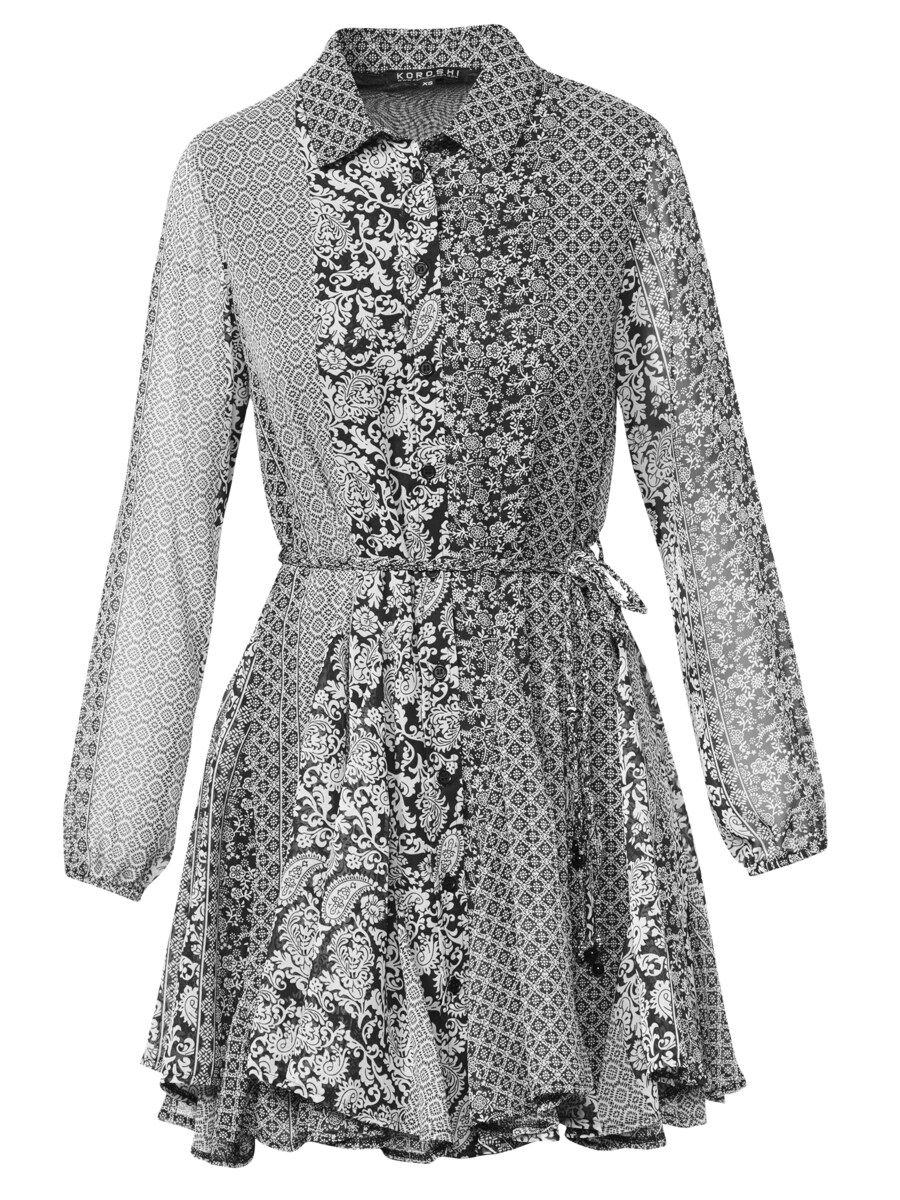 

Платье рубашка KOROSHI Shirt Dress, серый