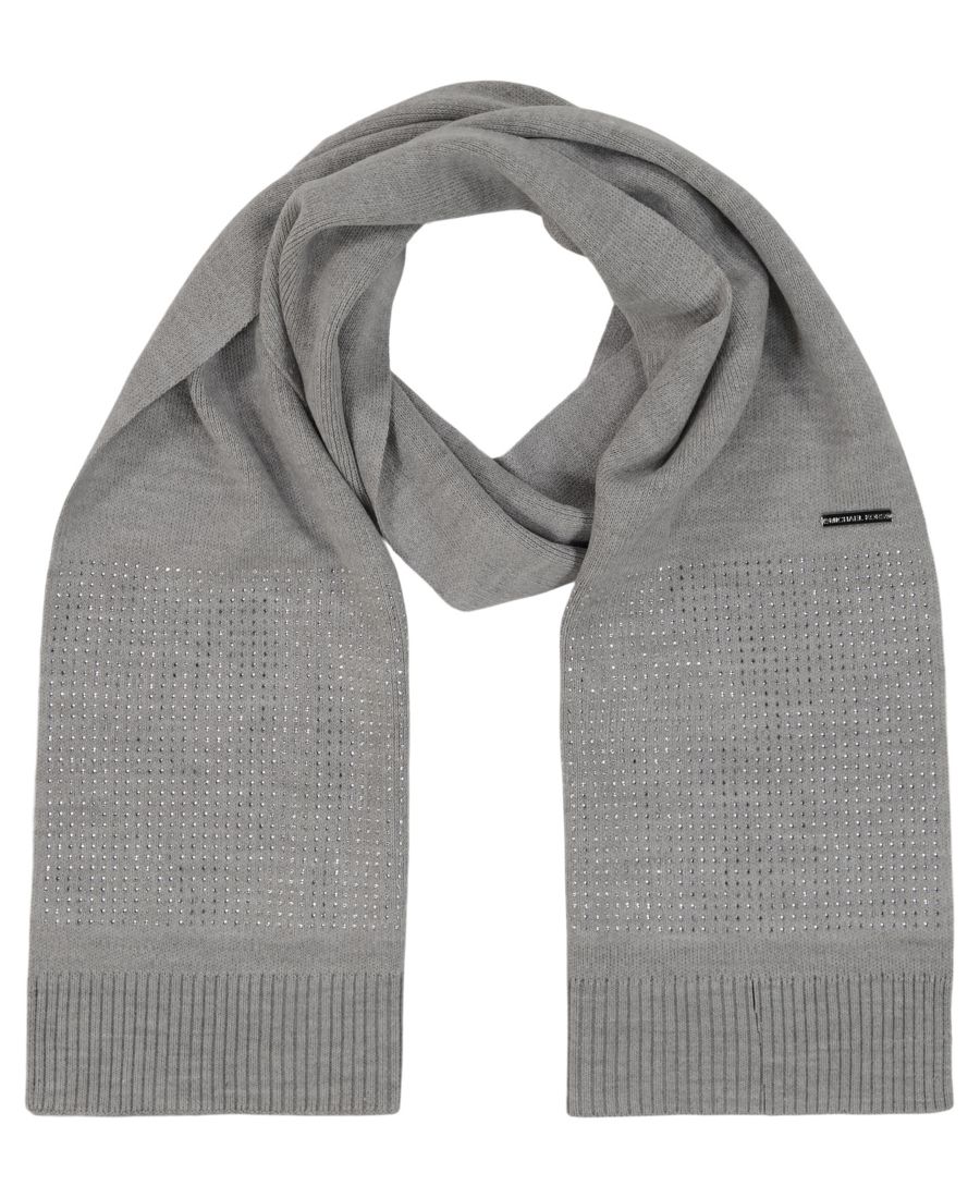 

Женский шарф в кристальную полоску Michael Kors, Gray