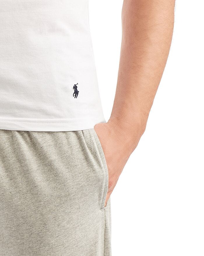 Майка узкого кроя с круглым вырезом Polo Ralph Lauren, 5 шт, белый — фото 4