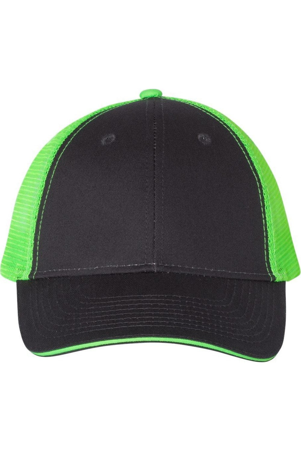 

Кепка дальнобойщика Valucap Sandwich, цвет charcoal/ neon green
