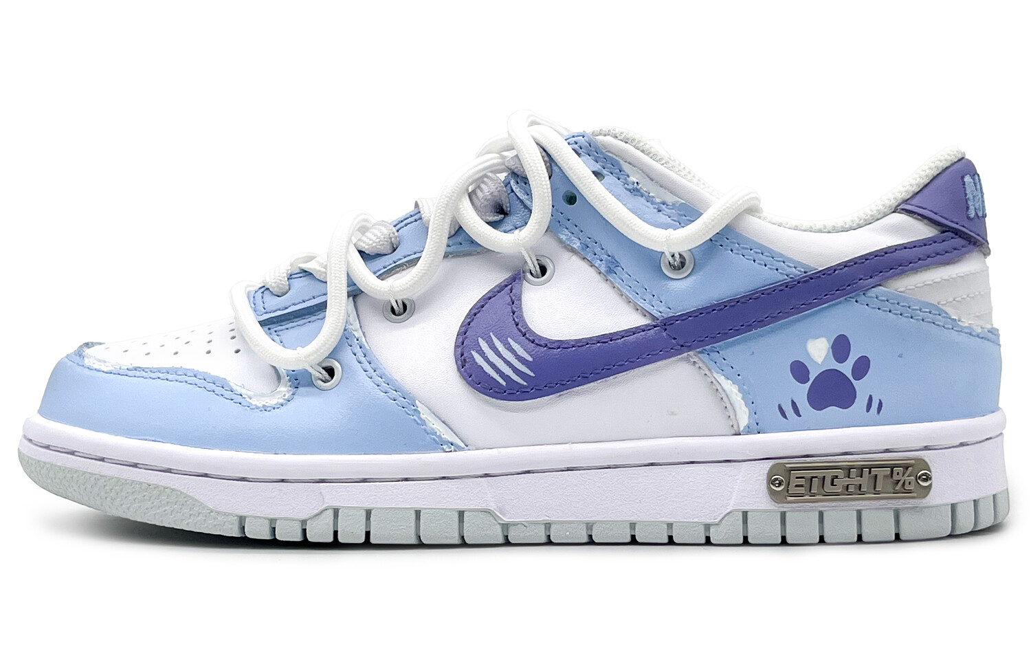 

Кроссовки Nike Dunk Skateboard Shoes Men Low-Top Purple/Blue White