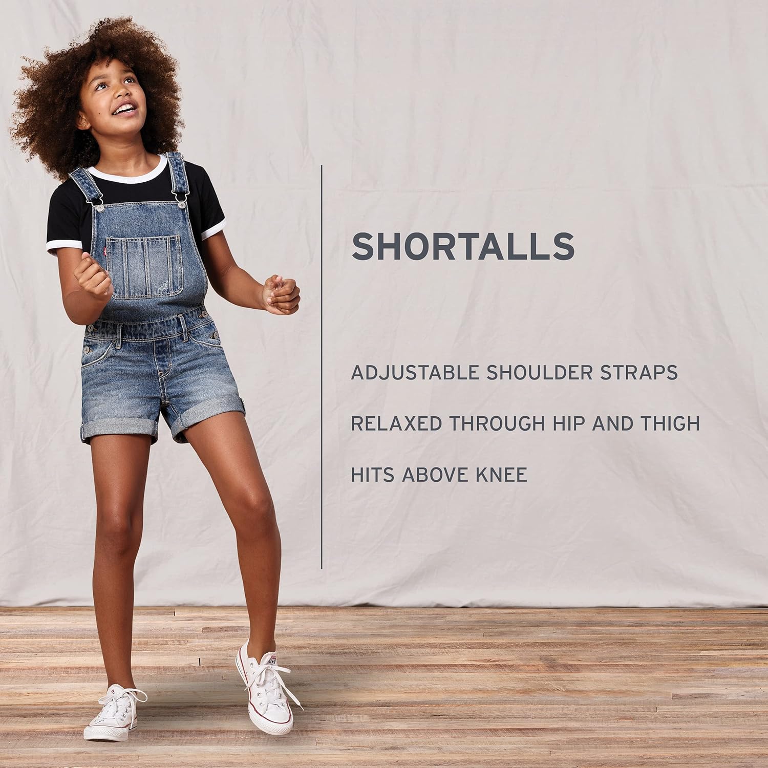 Levi's baby-girls And Baby Denim Shortall, Victory — фото 3