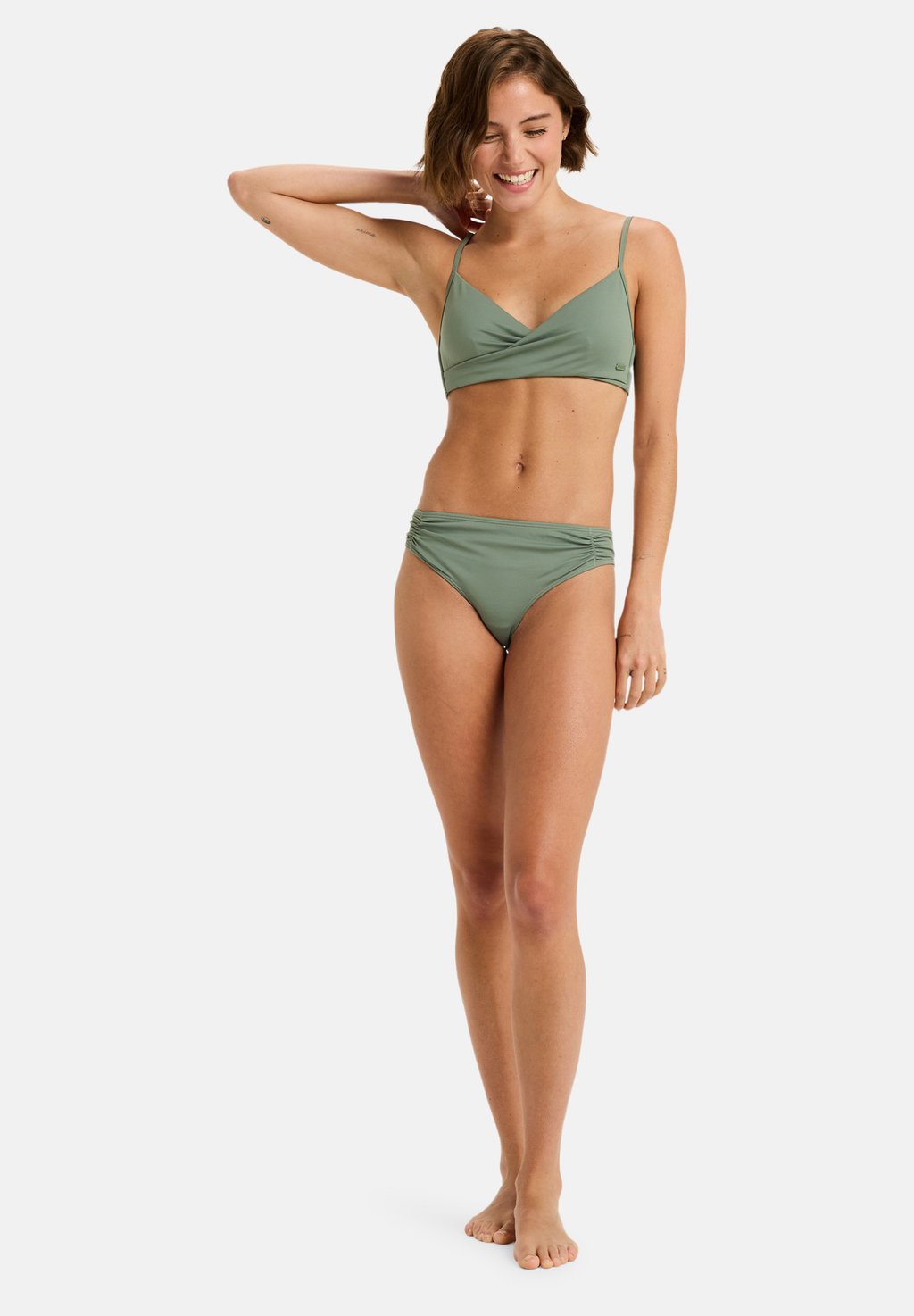 

Верх бикини BEACH CLASSICS WRAP Roxy, оливковый