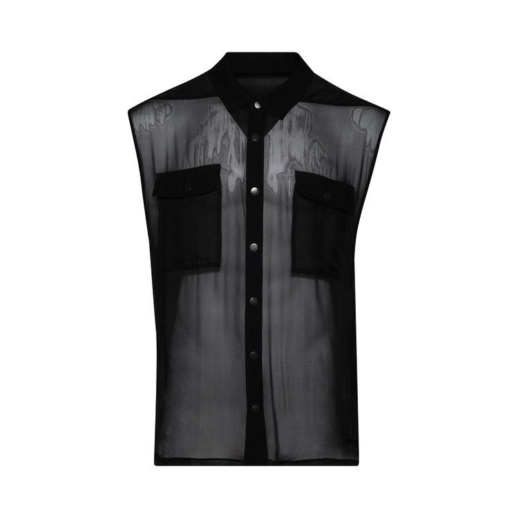 

Рубашка Rick Owens Jumbo Sleeveless Shirt, Black