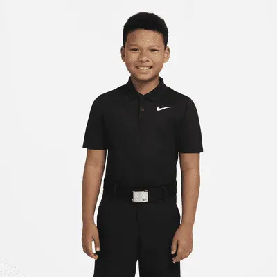 Поло Nike Dri-FIT Victory, черный/белый