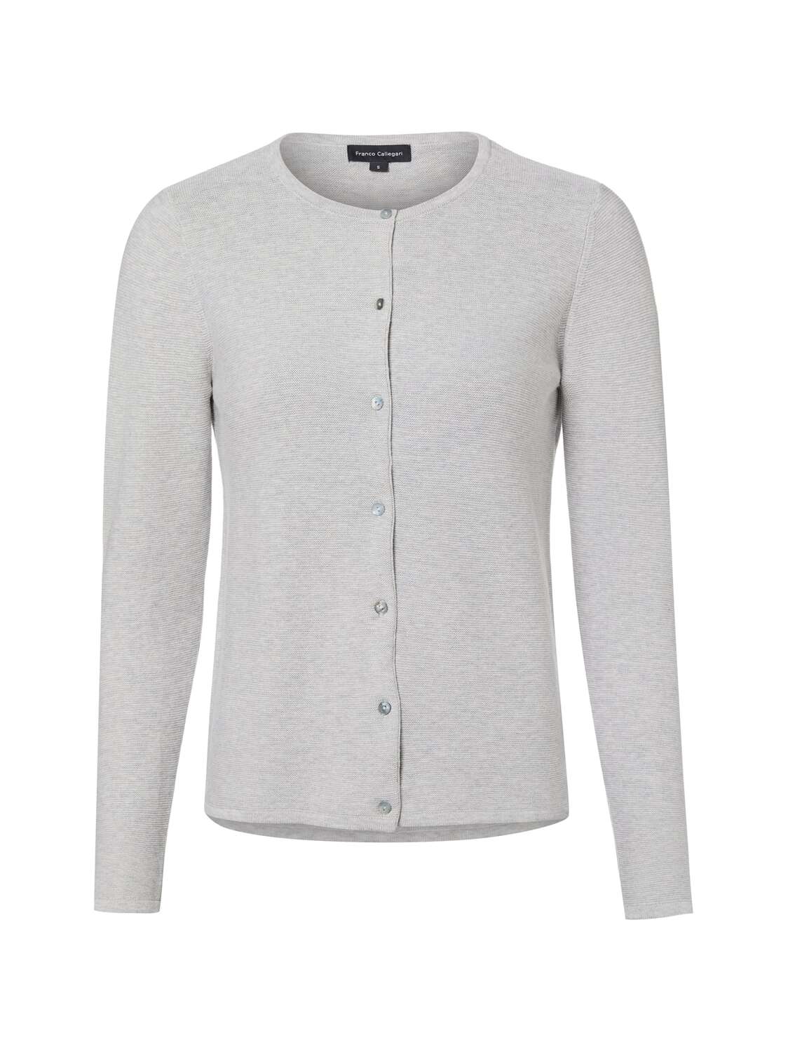 

Franco Callegari Вязаный кардиган светло-серого цвета