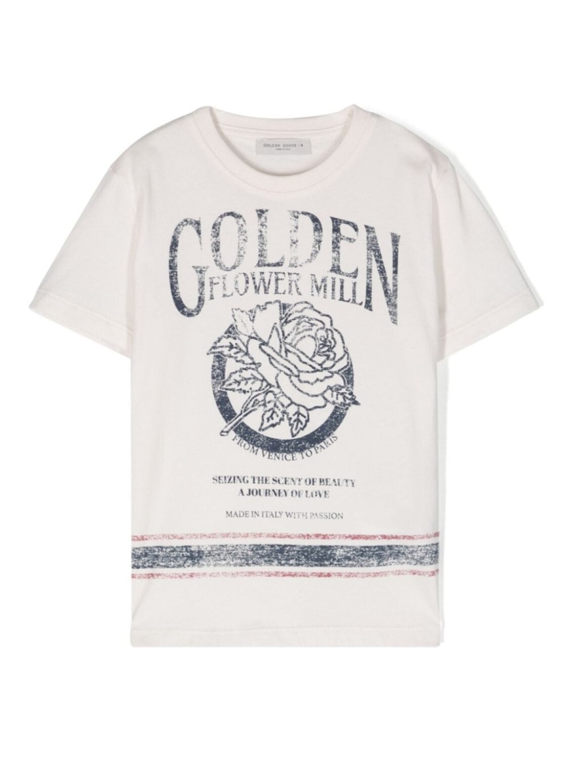 

Golden Goose Kids футболка Golden Flower Mill, белый