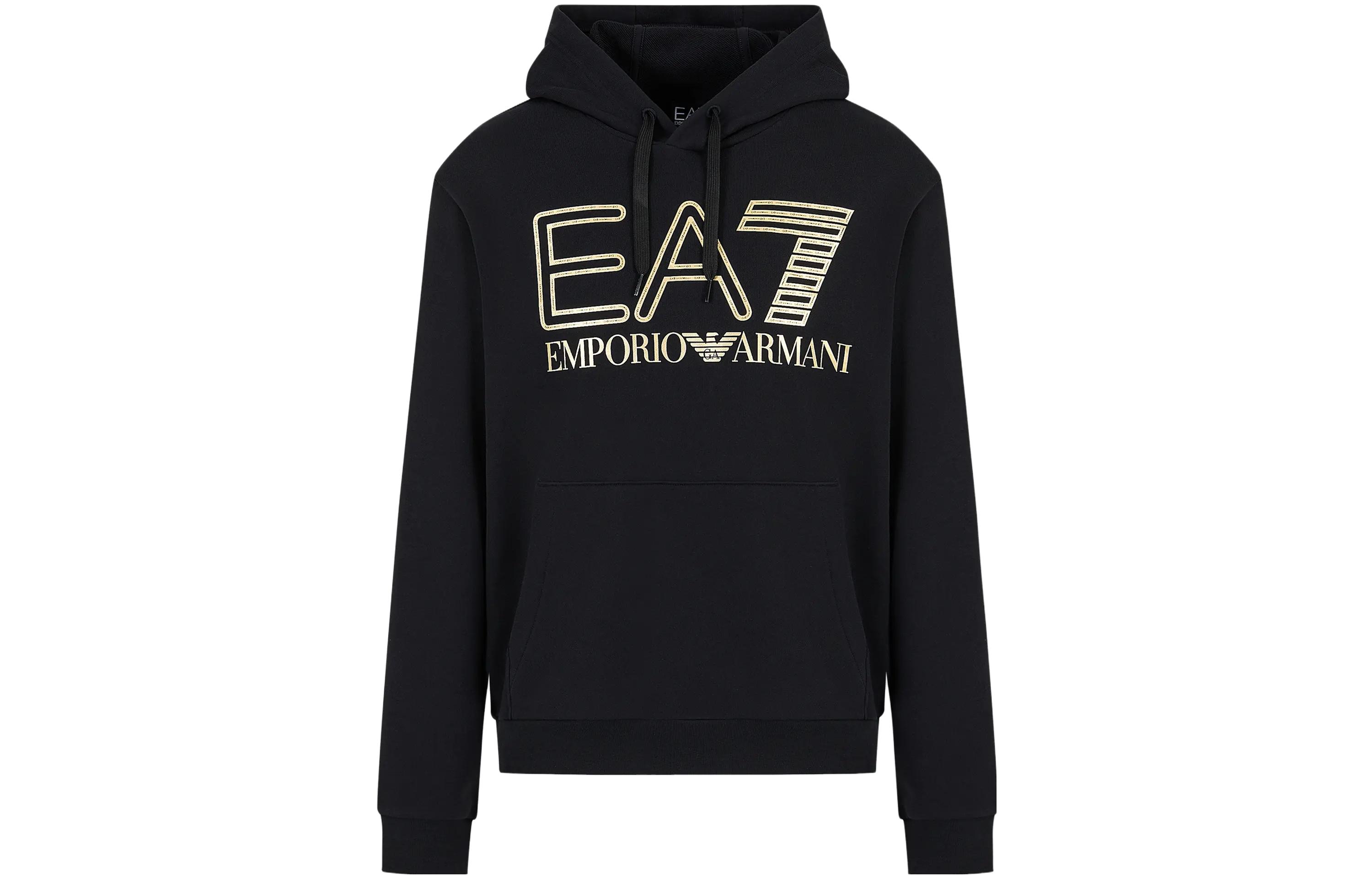 

EMPORIO ARMANI Толстовка EA7 мужская черная, Черный, EMPORIO ARMANI Толстовка EA7 мужская черная