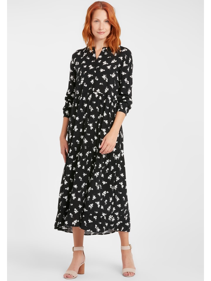 

Короткое платье b.young Blusenkleid BYISOLE LONG - 20807855 A-Linienkleid mit floralem Muster, красочный