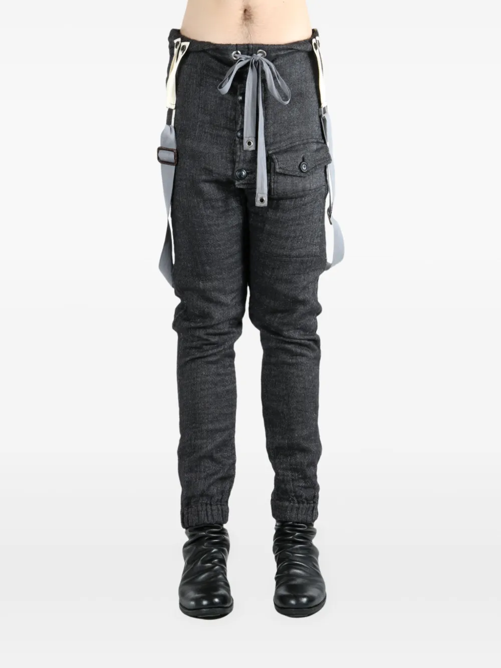 

Брюки с подтяжками и завязками Geoffrey B. Small, черный