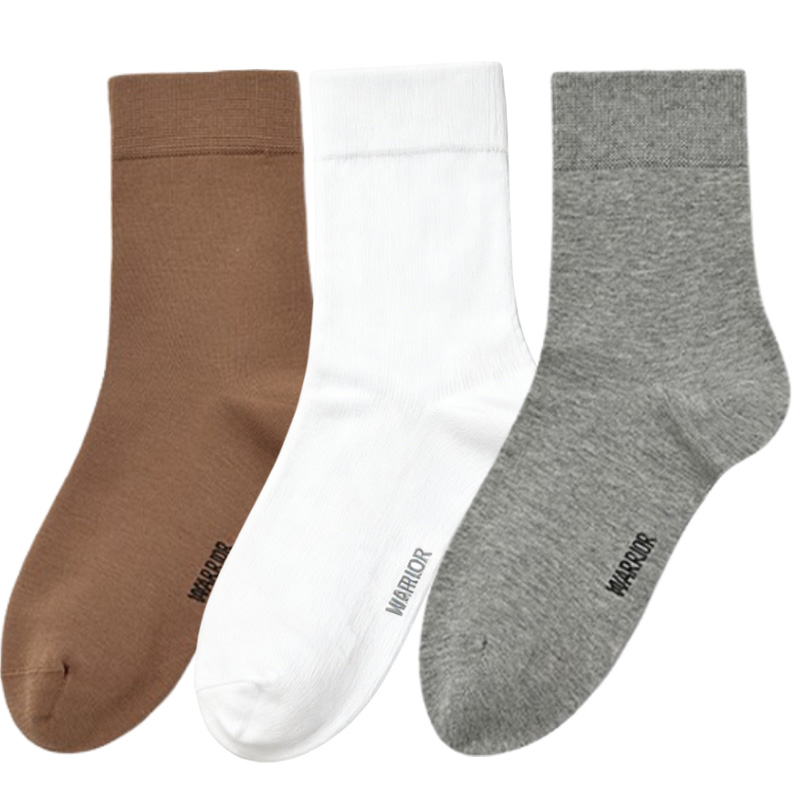 

Унисекс носки Mid Calf WARRIOR, 3 pack = 1* светло-хаки+1* raw белый+1* светло-heather серый