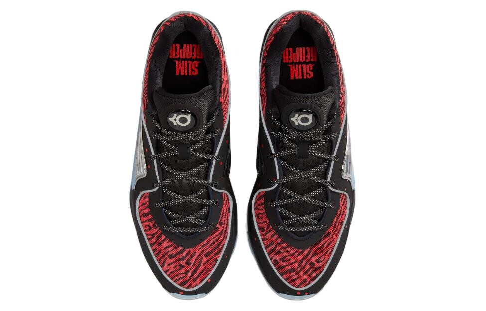 Мужские баскетбольные кроссовки Nike KD 16, Черный Красный — фото 2