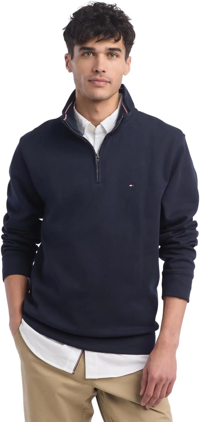 Толстовка Tommy Hilfiger Bill с застежкой-молнией на четверть длины