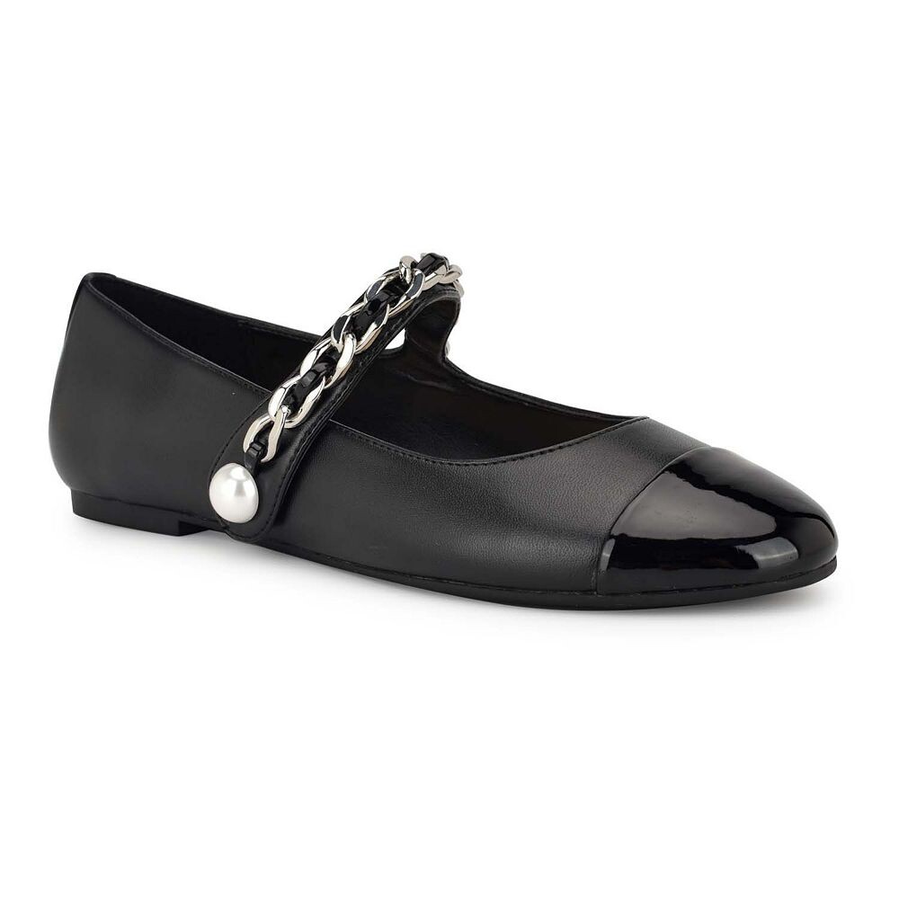 

Женские балетки Nine West Platy Mary Jane на балетках, цвет Black Multi