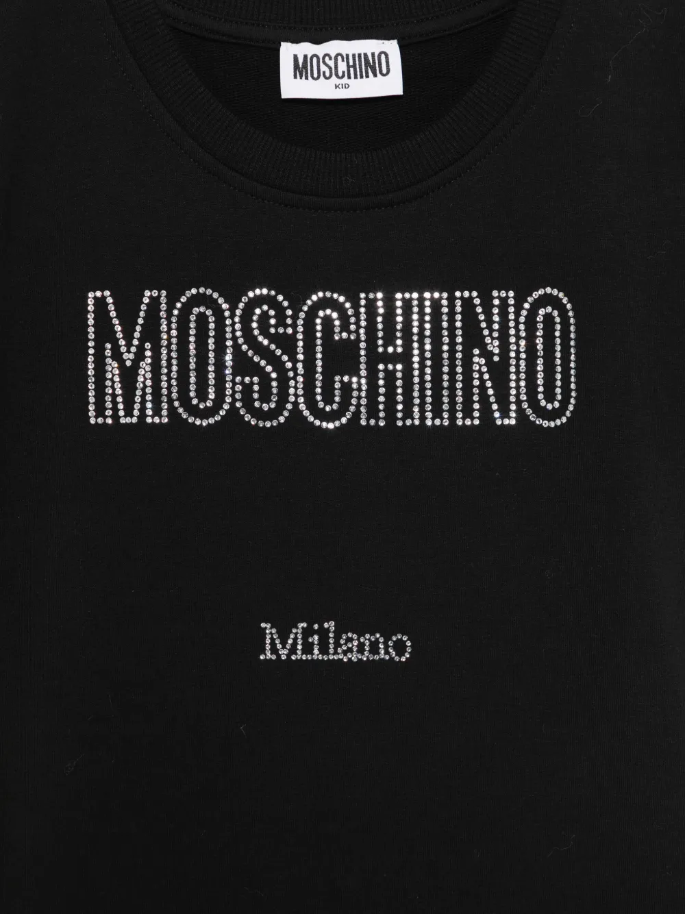 Платье с отделкой в виде логотипа Moschino Kids, черный — фото 3