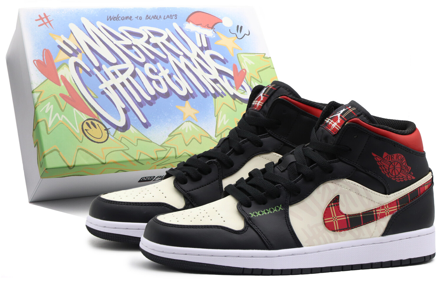 

Кроссовки Vintage Jordan Air Jordan 1, черный/красный