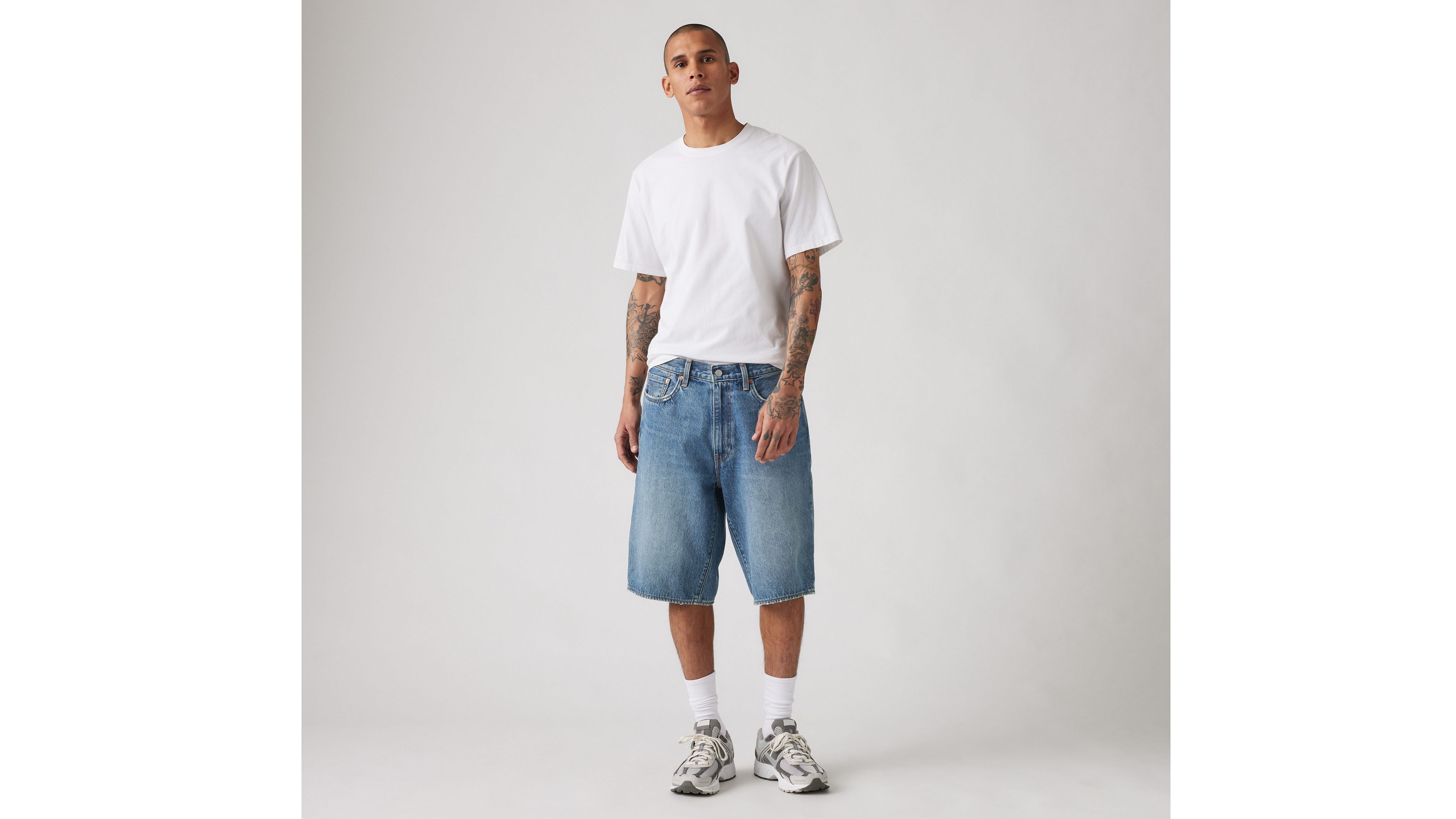 478 Мешковатые 12-дюймовые мужские шорты Levi's, цвет My Frequency - Medium Wash — фото 3