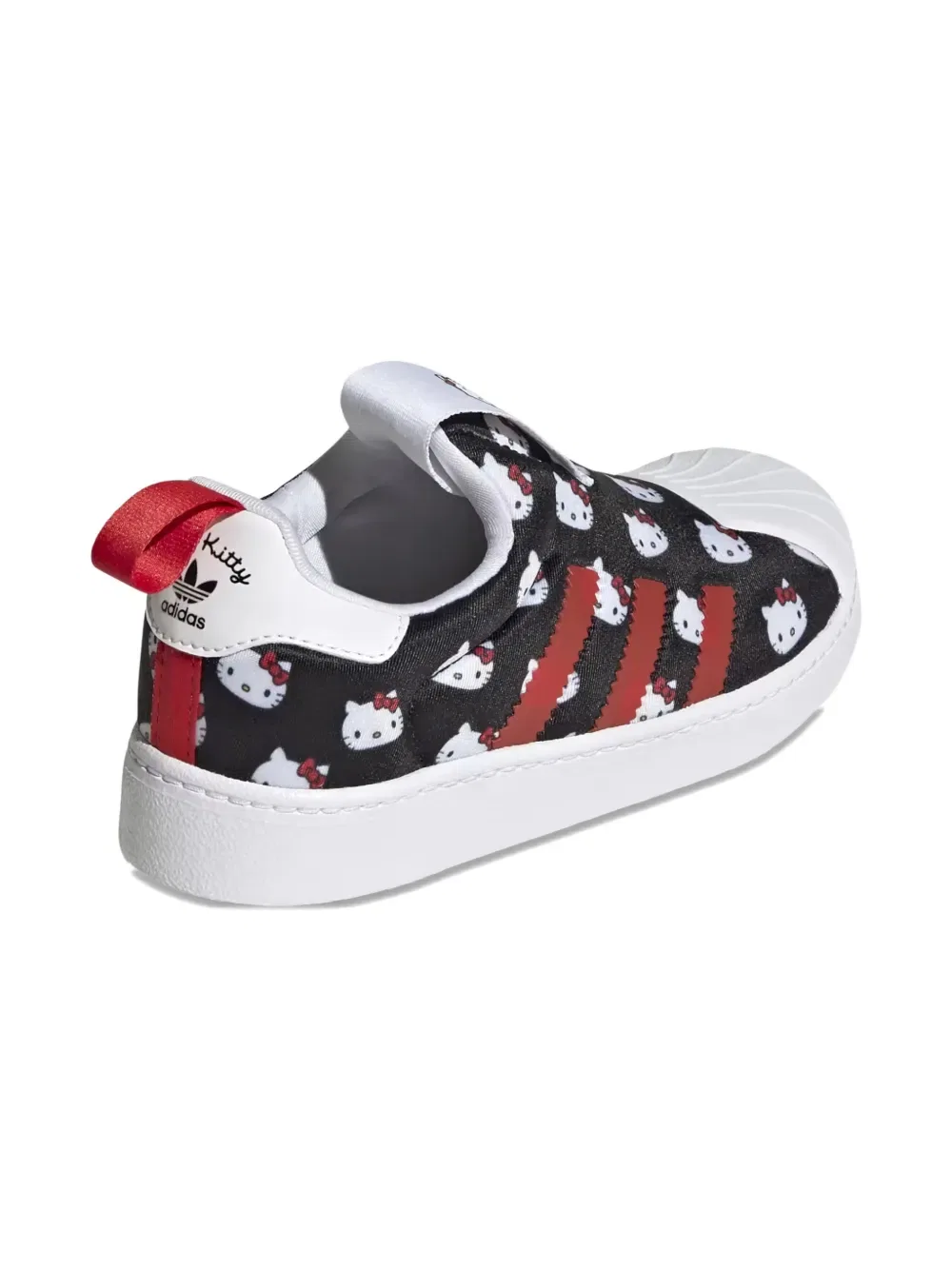 Кроссовки X Hello Kitty Superstar с принтом 360 Adidas Kids, черный — фото 2