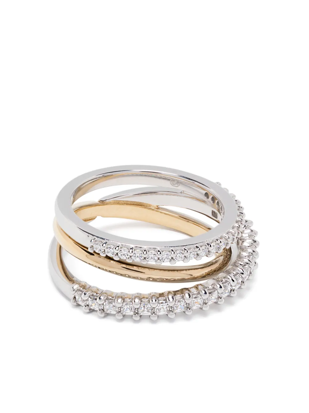 

Кольцо Hyperbola Swarovski, серебяный
