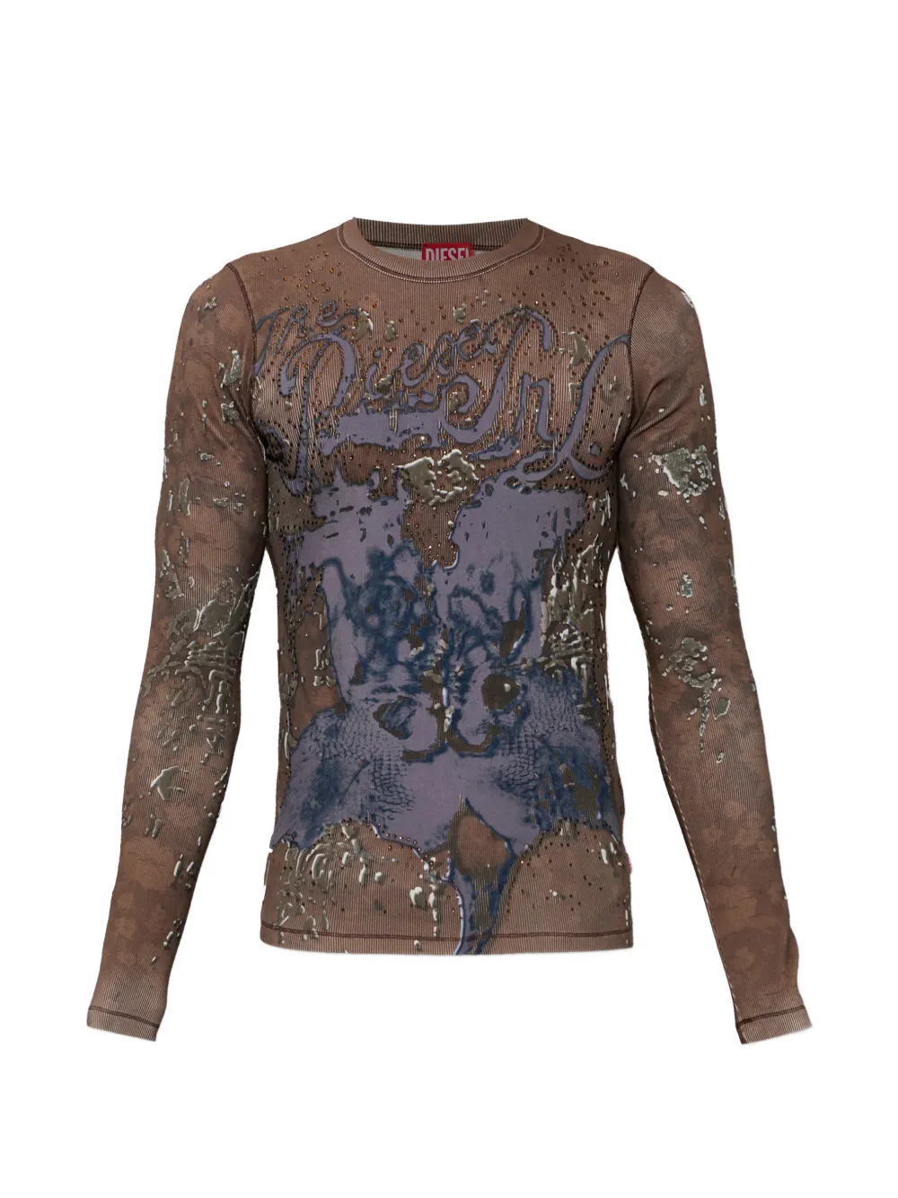 

Футболка с длинными рукавами и графическим принтом T-Tadeo Diesel, коричневый
