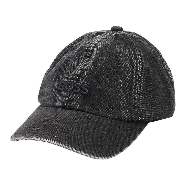 

Хлопковая бейсболка мужская черная HUGO BOSS