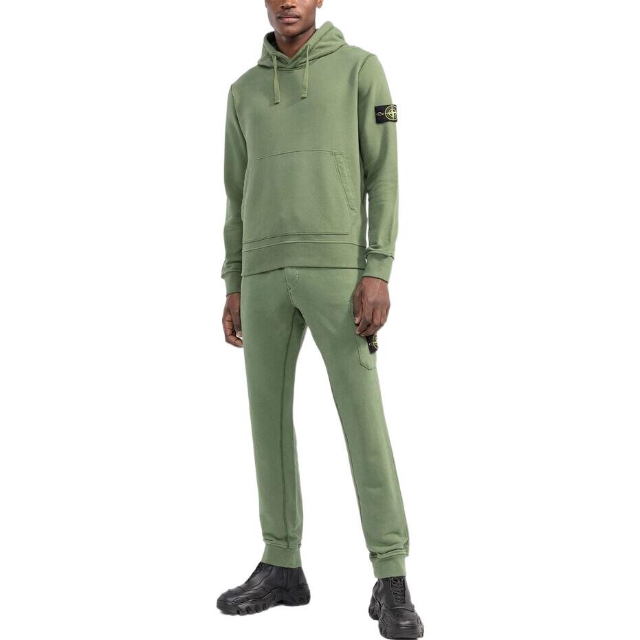 Трикотажные спортивные штаны мужские Matcha Green Stone Island, зеленый — фото 2