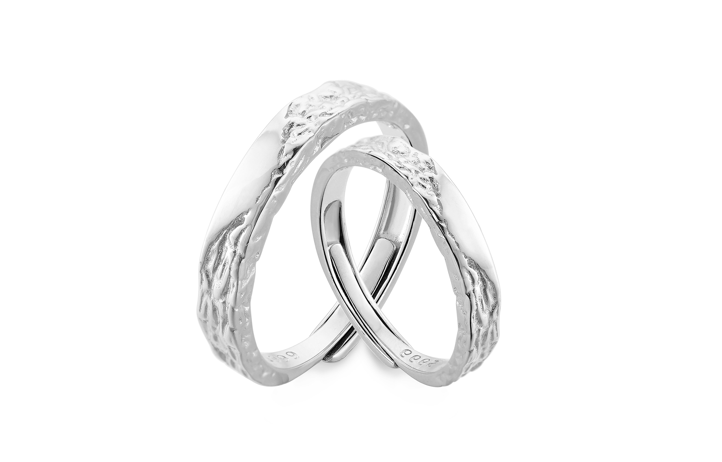 

VIVIWELL Кольцо из чистого серебра S999 унисекс