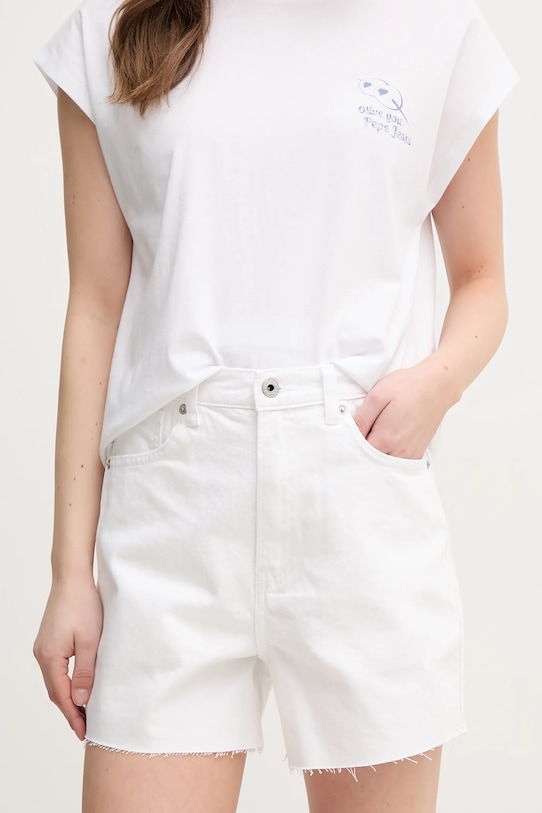 

Джинсовые шорты A-LINE SHORT UHW RACHEL Pepe Jeans, белый
