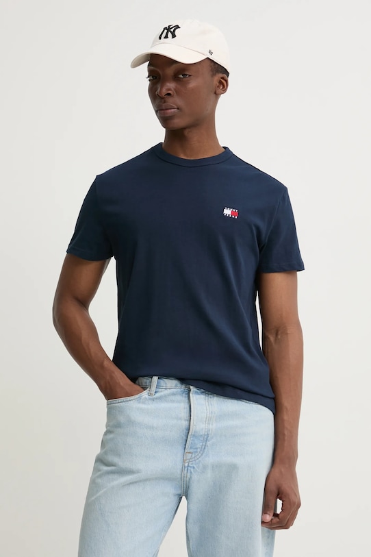 

Хлопковая футболка Tommy Jeans, темно-синий