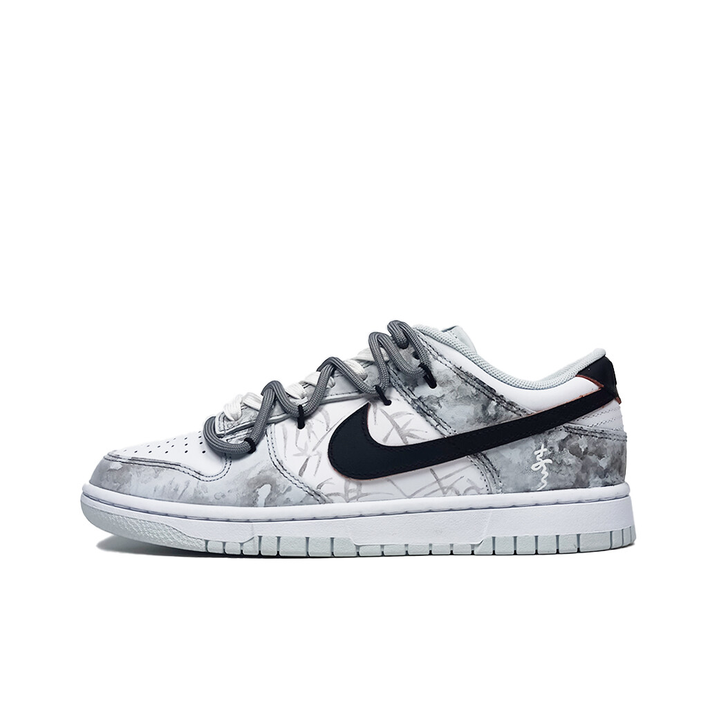 

Кроссовки Nike Dunk Skateboarding Shoes Unisex Low-top White/gray, черный