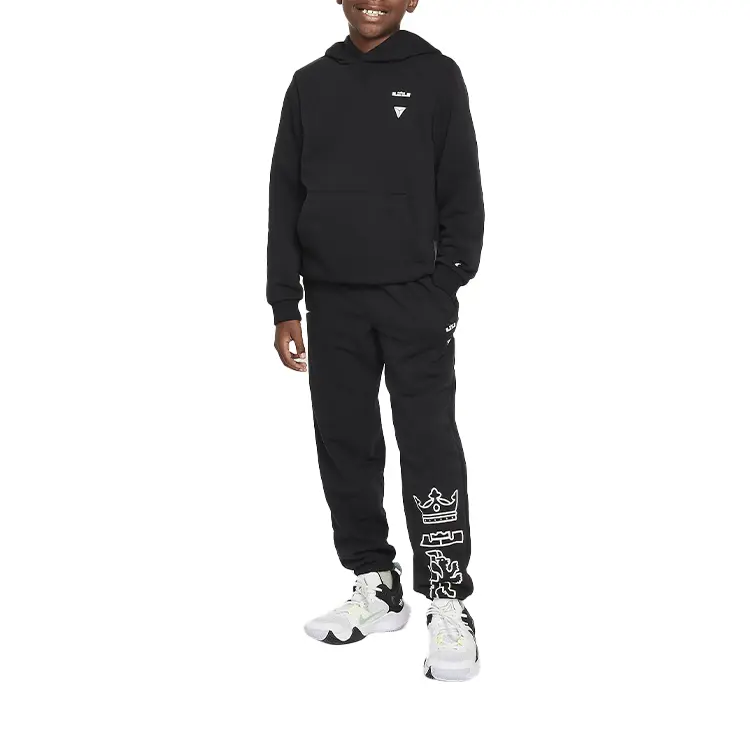 Штаны STANDARD ISSUE DRI FIT Black/Light Ivory White для подростков Nike, черный/светло-белый — фото 4