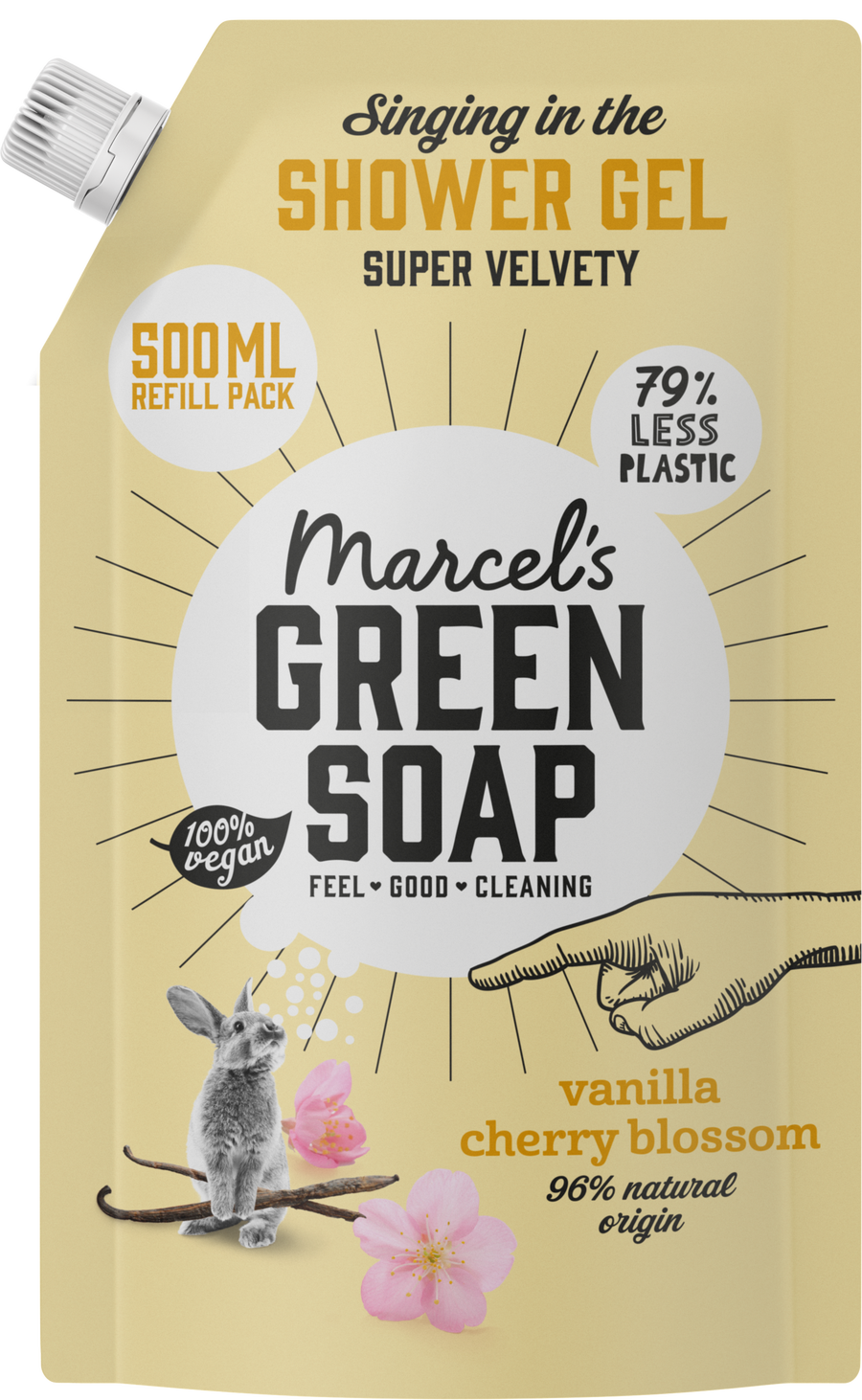 

Гель для душа Marcel's Green Soap Duschgel Vanille & Kirschblüte Nachfüllpackung