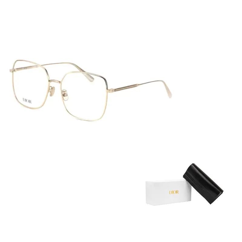 

DIOR Металлическая бабочка Оправы для очков Unisex Gold, Gold