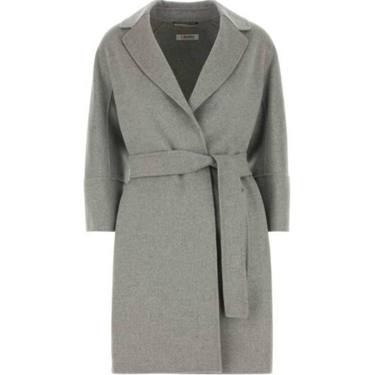 

'S MAX MARA Арона поясное длинное пальто, Gray