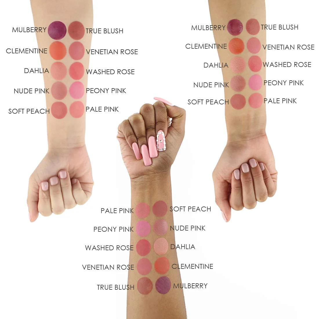 Румяна TEMPTU Perfect Canvas Airbrush Blush: стойкий, высокопигментированный макияж, регулируемая плотность покрытия, сияющий, естественный оттенок, подходит для всех типов кожи., Clementine — фото 4