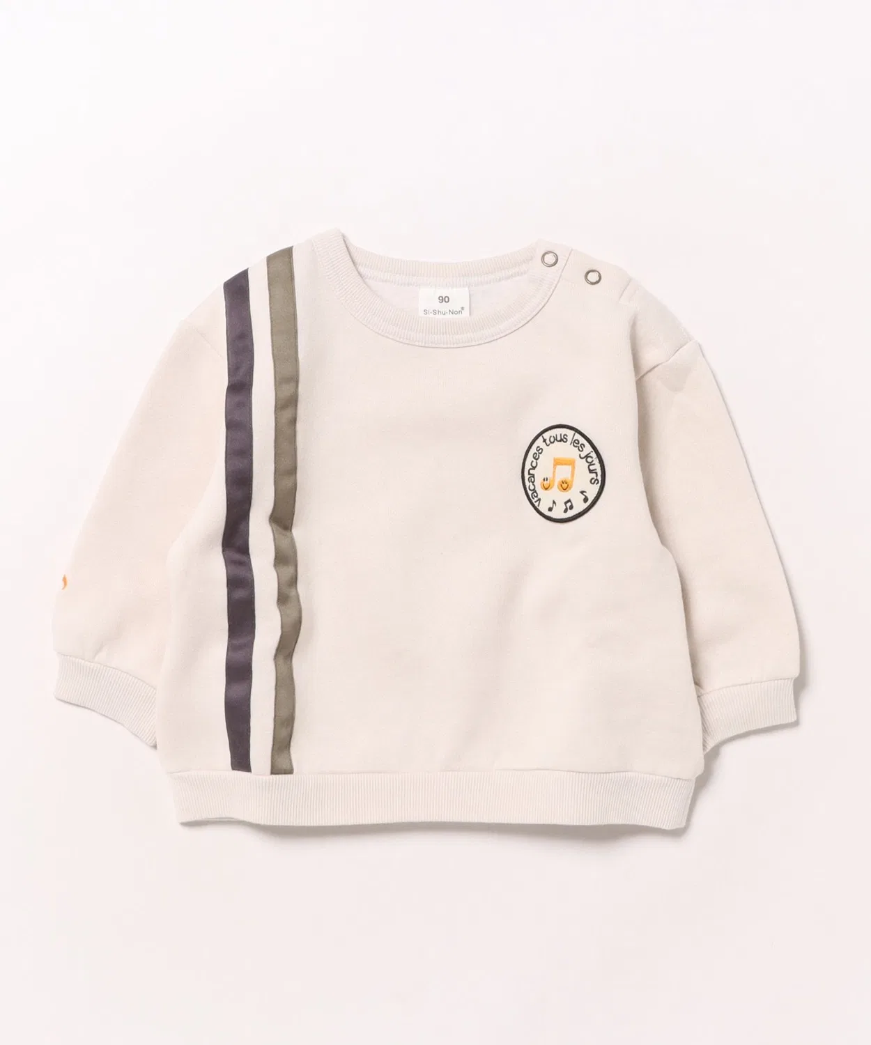 Детский свитшот с лентами SiShuNon kids, длинный рукав, черный — фото 2