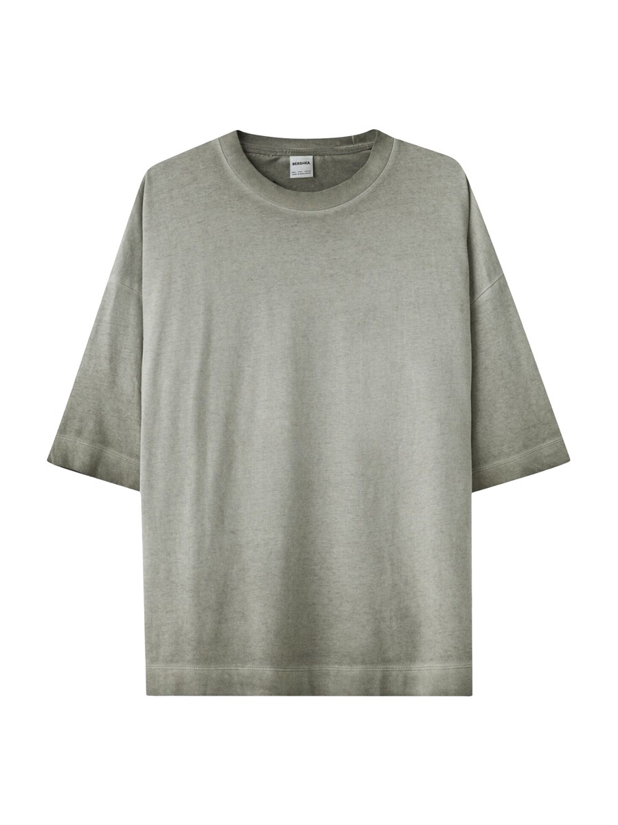 

Рубашка Bershka, цвет Mint/mottled green