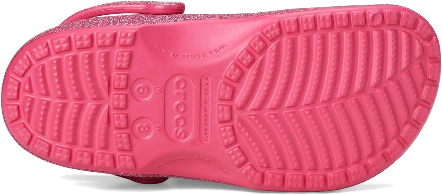 Классические сабо Crocs унисекс для взрослых с блестками, цвет «Драконий фрукт», размер 39/40 EU, Dragon Fruit — фото 3