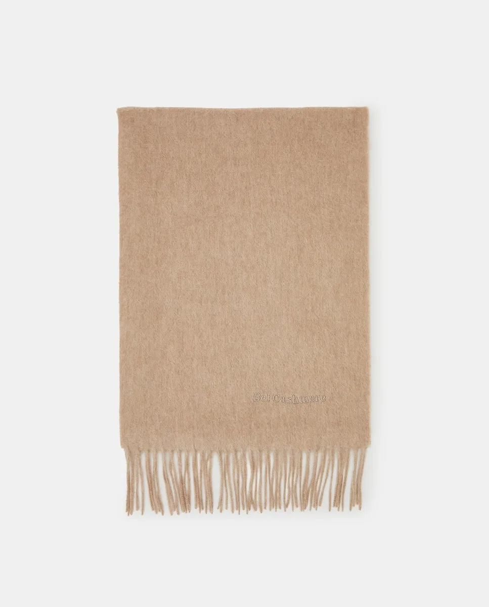 

Шарф из 100% кашемира коричневого цвета Bel Cashmere, коричневый