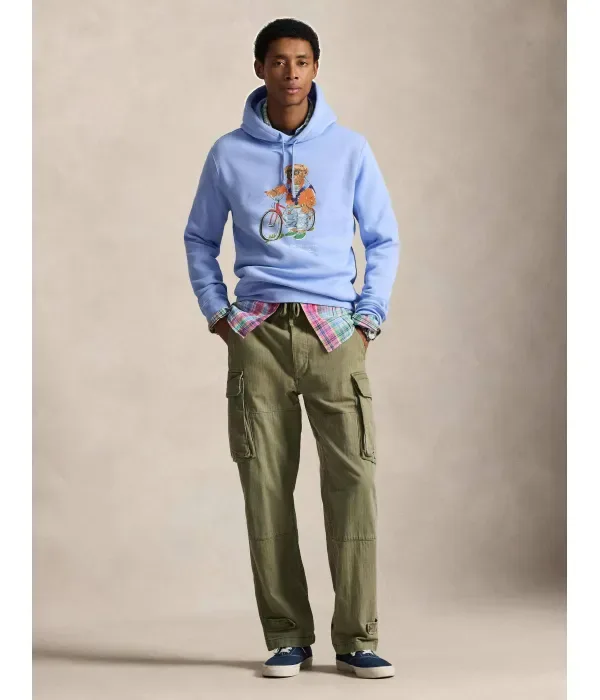 Толстовка regular fit Polo Ralph Lauren, небесно-голубой — фото 2