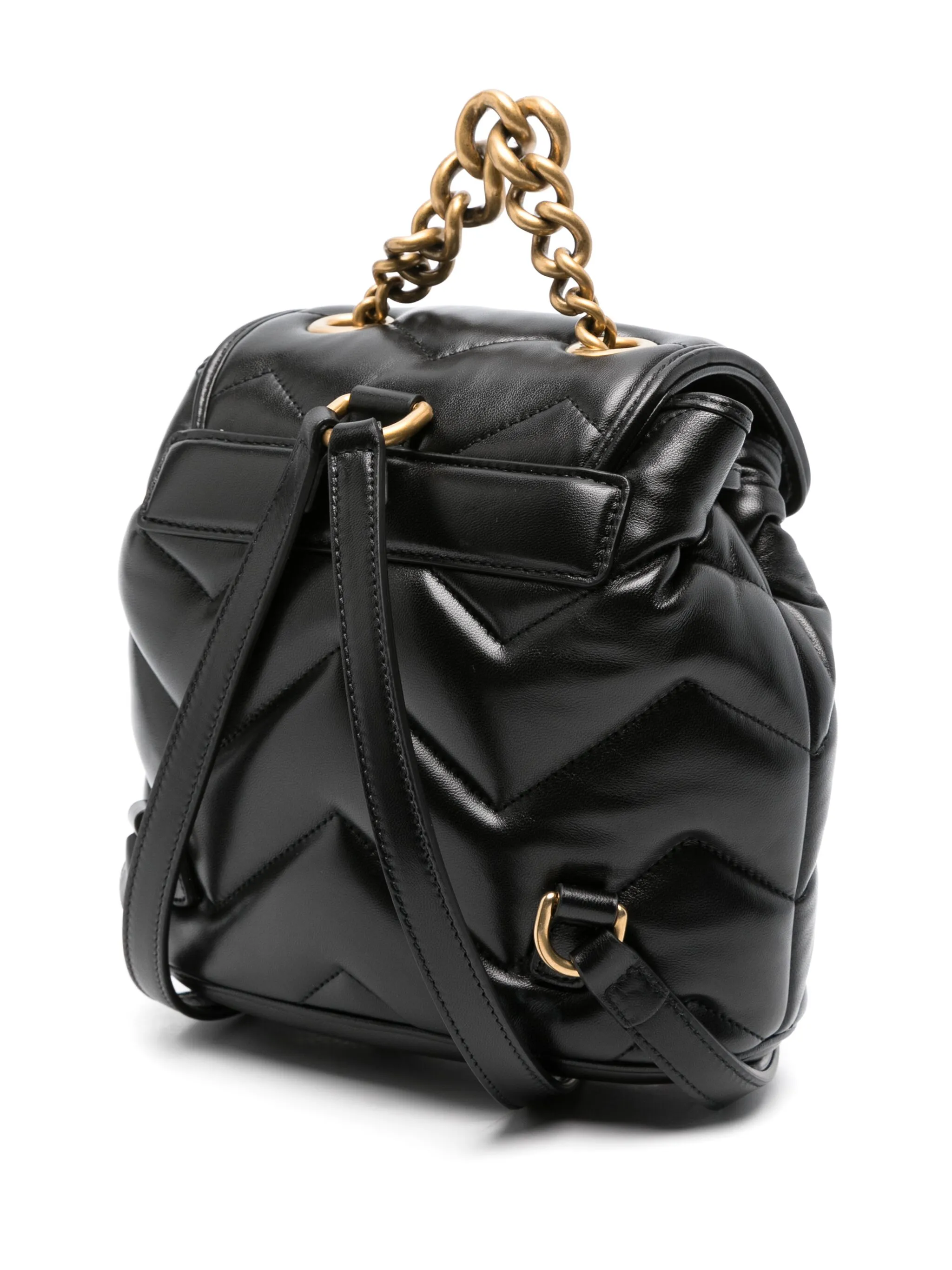 Рюкзак женский Gucci GG Marmont натуральная кожа, чёрный — фото 3