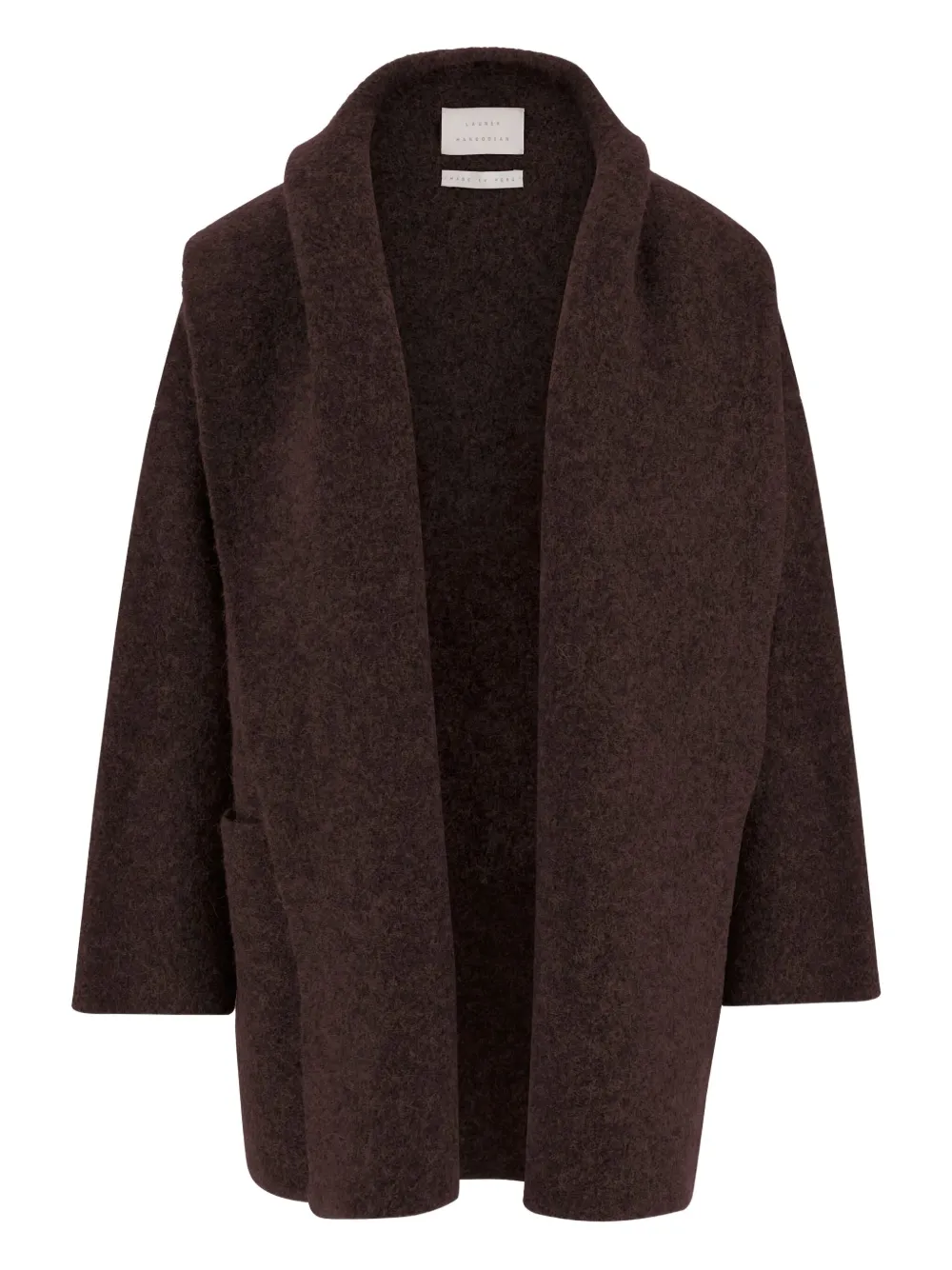 

Пальто с воротником-шалькой Lauren Manoogian, коричневый