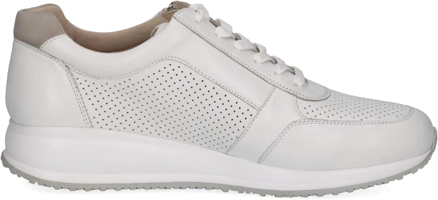 Кроссовки CAPRICE Herren Schnürschuhe aus Leder Sportlich, White Comb — фото 4