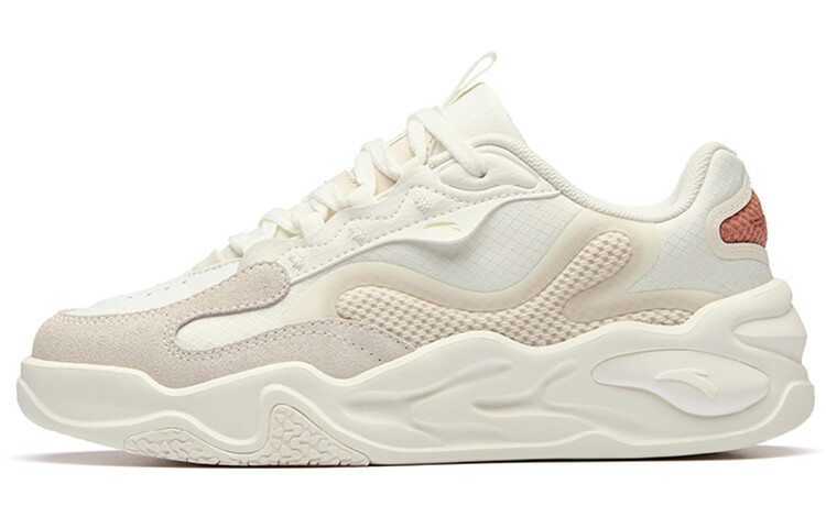

ANTA Tianxing Lifestyle Shoes Women's Low-top Ivory White/marl Ash/naked Orange Powder