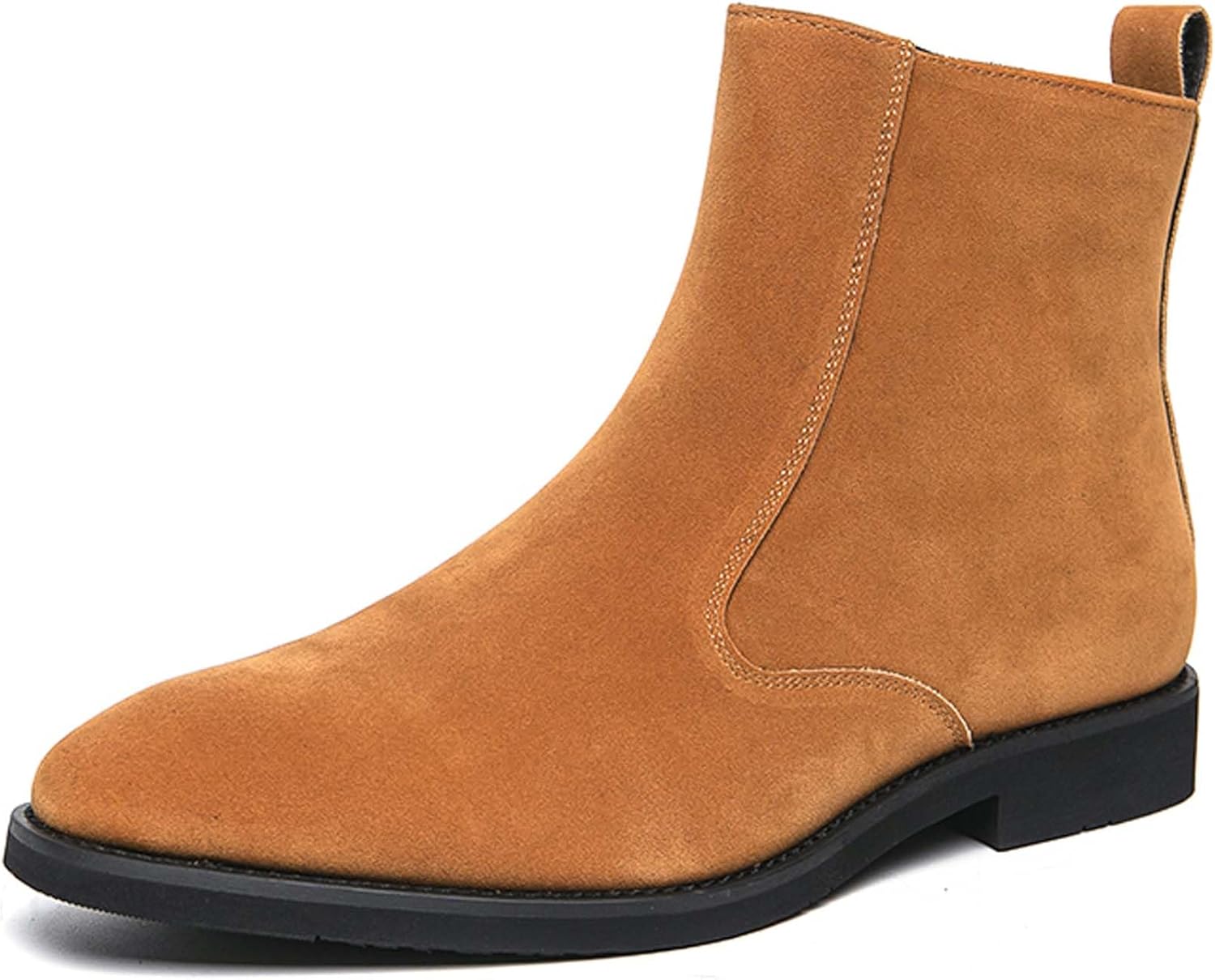 

Мужские модные ботинки Челси, молодежные городские замшевые, деловые повседневные, формальные ботинки, противоскользящие, высокие, для работы, офисной формы, под джинсы, на банкет, в церковь, на свадьбу, под костюм, кожаная обувь Generic, коричн...