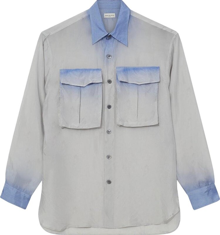 

Рубашка Dries Van Noten Calander 'Blue', синий