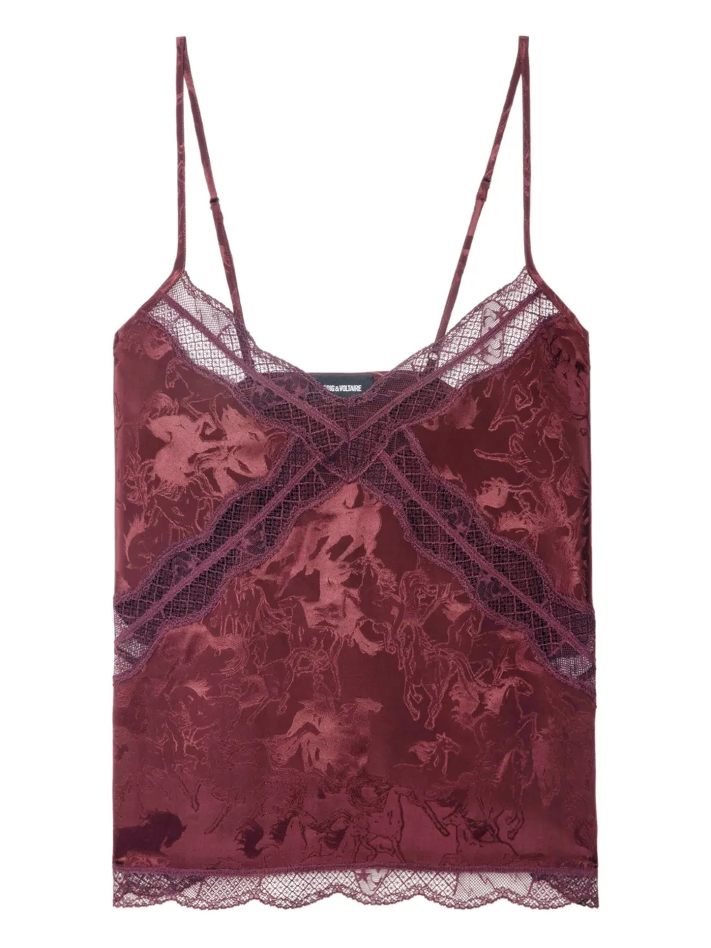 

Топ Cishi с кружевной отделкой Zadig&Voltaire, красный